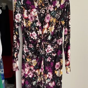 Black floral maxi dress